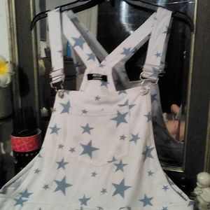 Blue/ White Star overalls